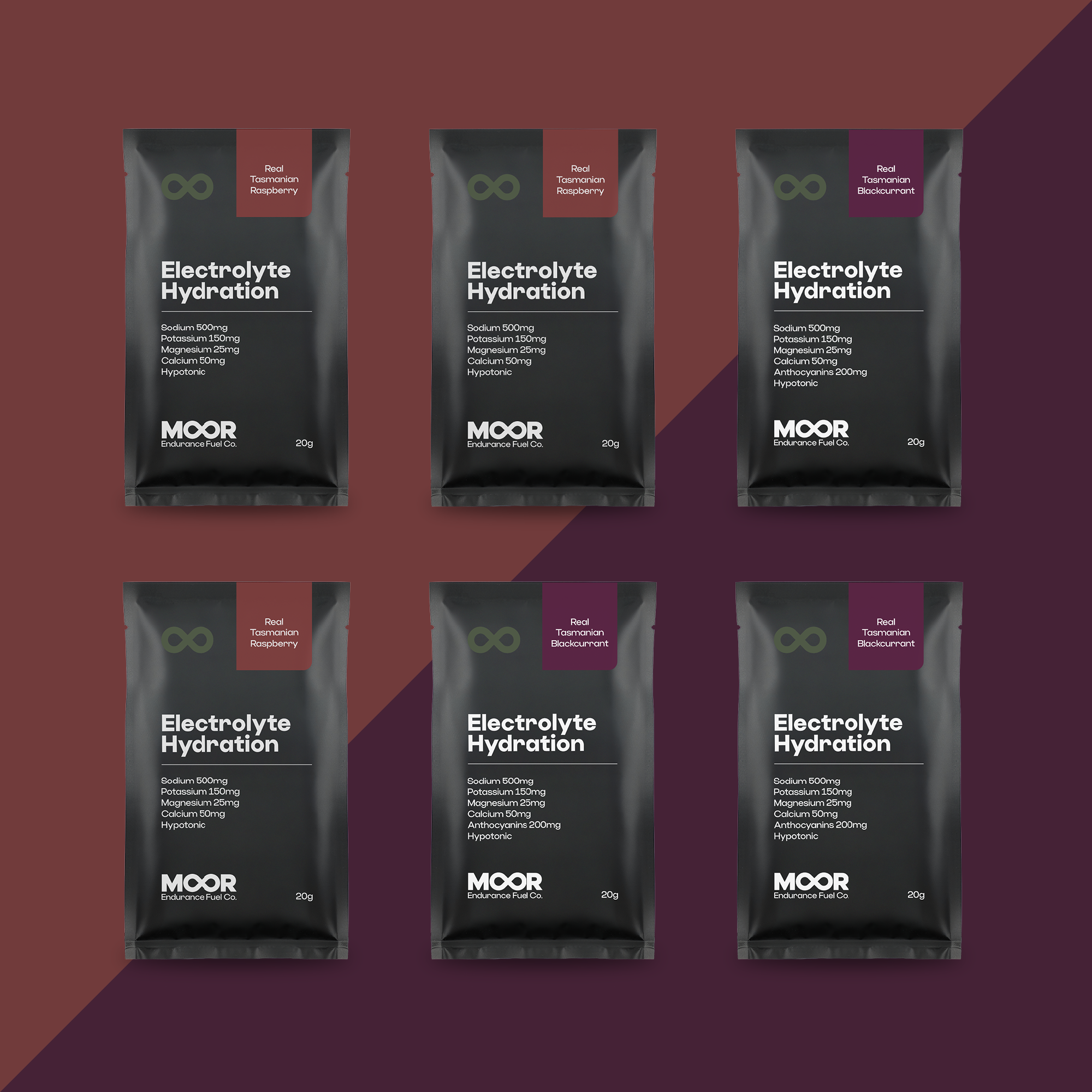 Moor Electrolyte Hydration Mix - Mixed 6 Pack